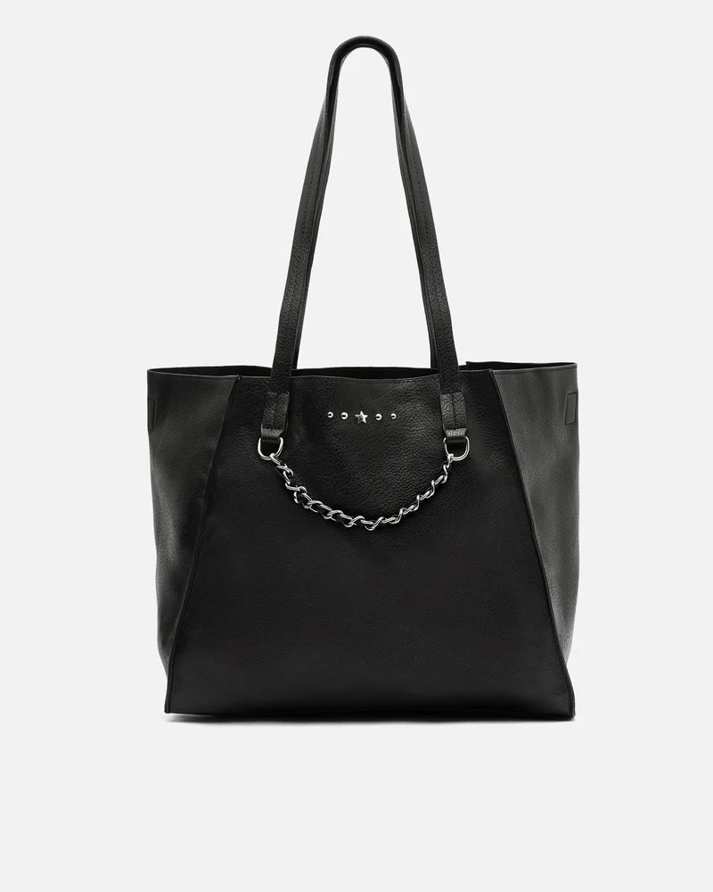 Yaku bolso shopper grande con detalles metálicos ED.