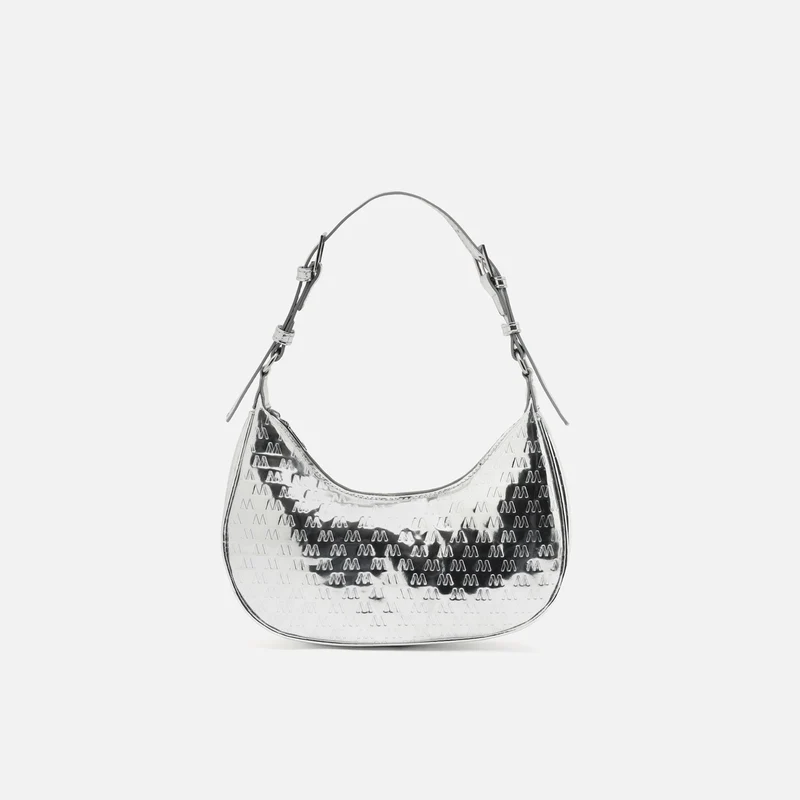 Misra bolso de hombro pequeño con asa regulable y estampado monogram ED.