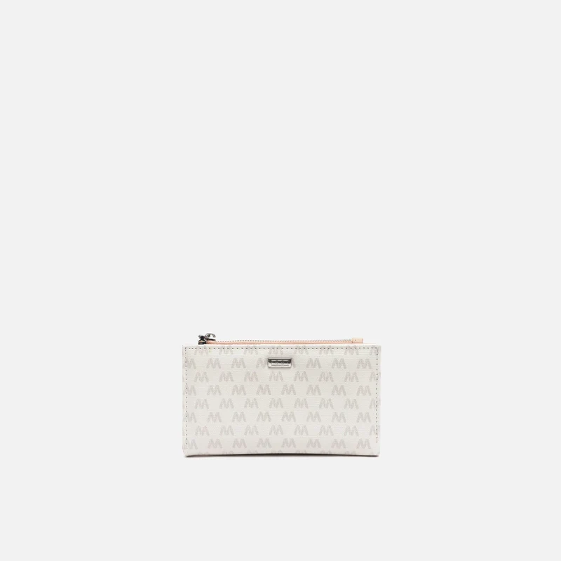 Monogram monedero pequeño con estampado monogram
