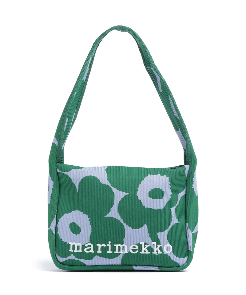 Marimekko Knitted Unikko Bolso de hombro dark green/blue