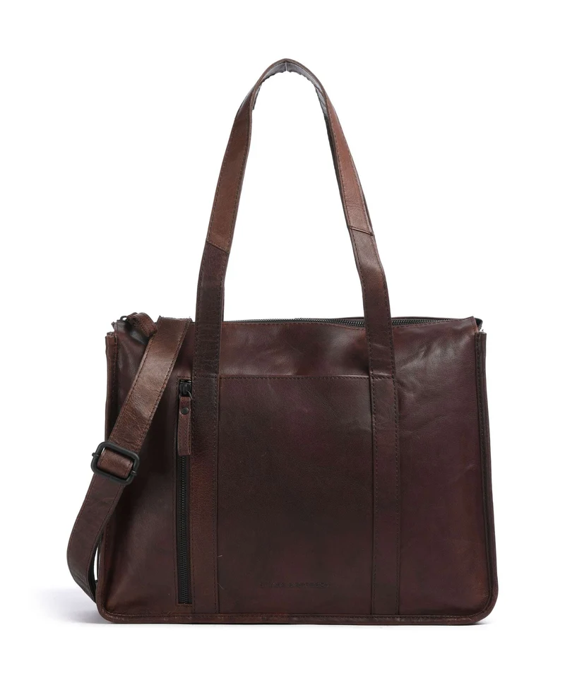 Spikes & Sparrow Bronco Catrenia Bolsa shopping dark brown