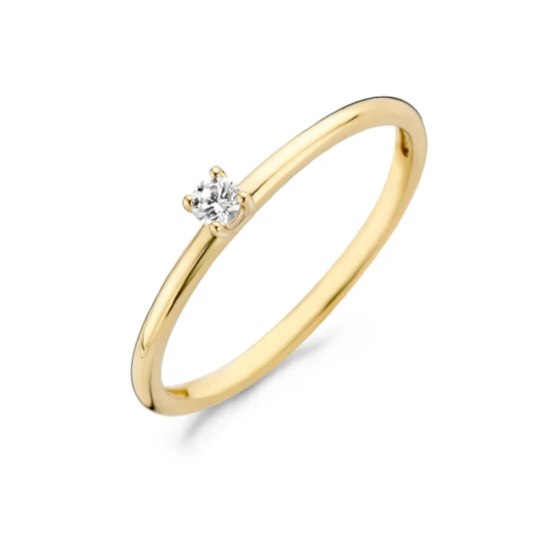Blush 14 Karaat Gouden Ring1200YZI/46 (Maat: 46)