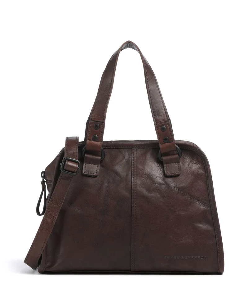 Spikes & Sparrow Bronco Danine Bolso de mano dark brown