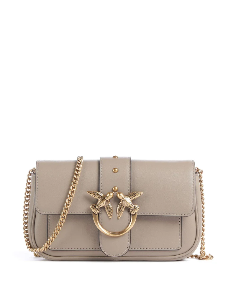 Pinko Love One Pocket Monedero grigio talpa/antique gold
