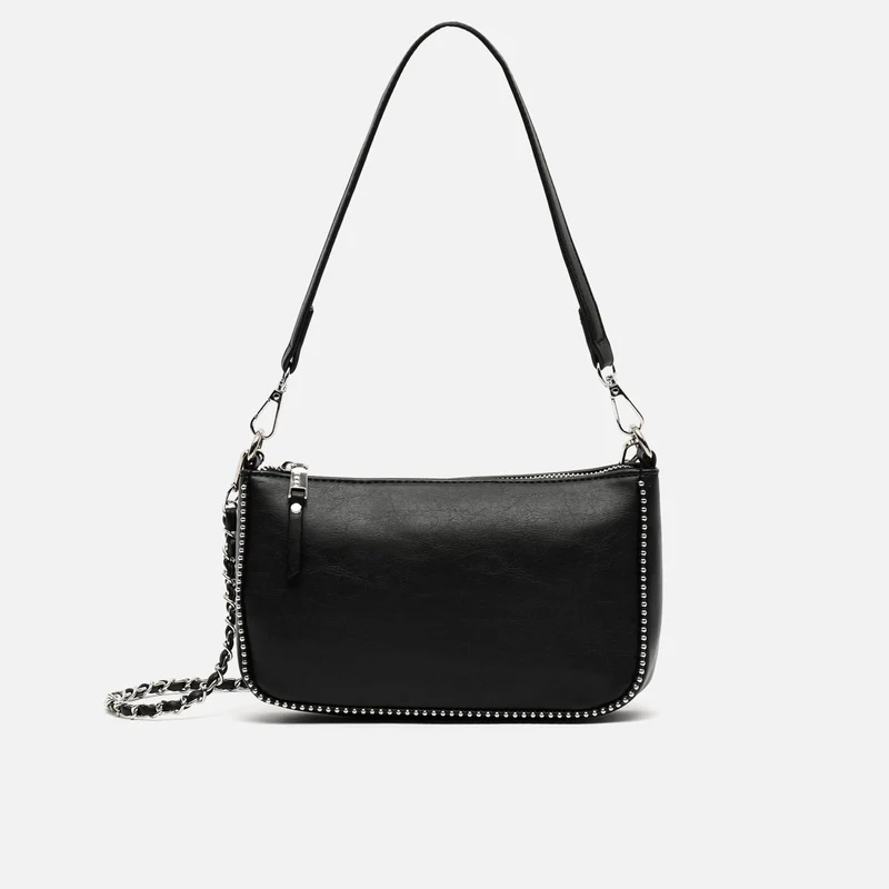 Sibila bolso de hombro pequeño con asa bandolera y detalles metálicos