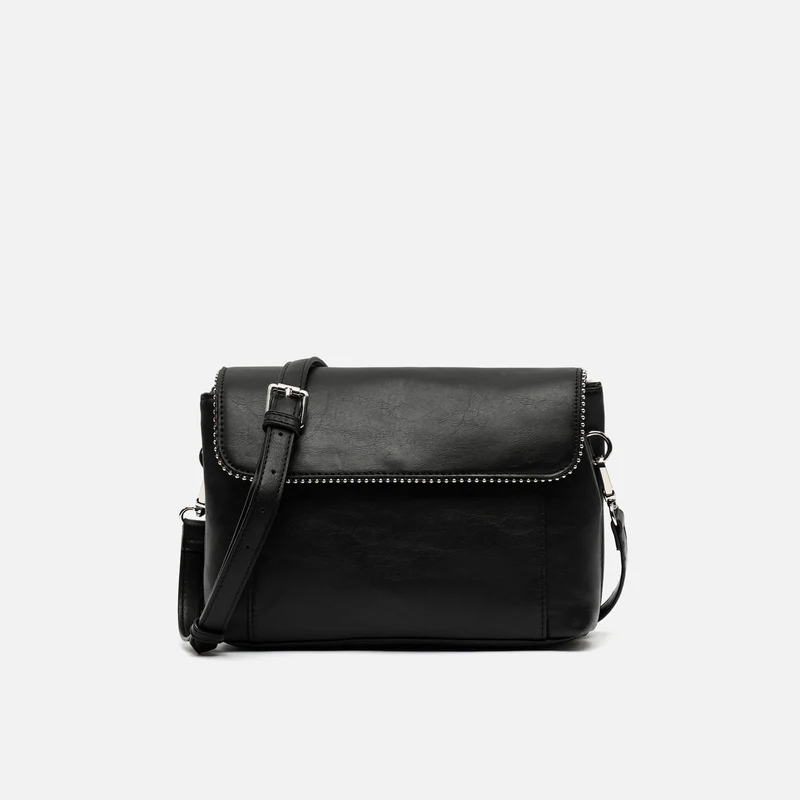 Sibilas bolso bandolera con solapa y detalles metálicos ED.