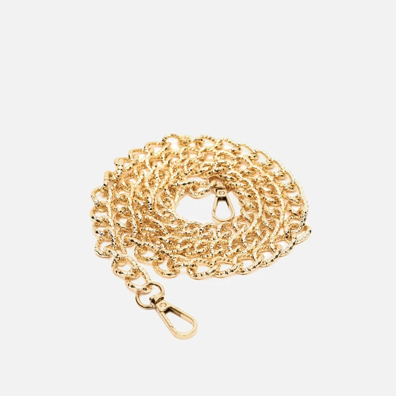 Gold tira bandolera metálica para bolso