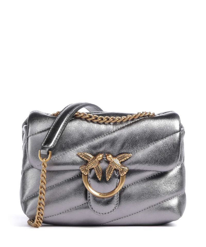 Pinko Love Puff Baby Bolso de hombro antracite/antique gold