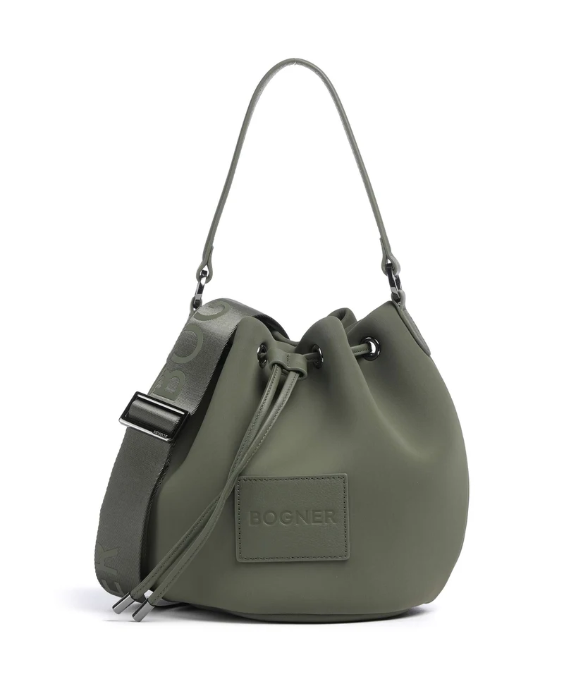 Bogner Alvier Ines Bucket bolso de mano dark olive