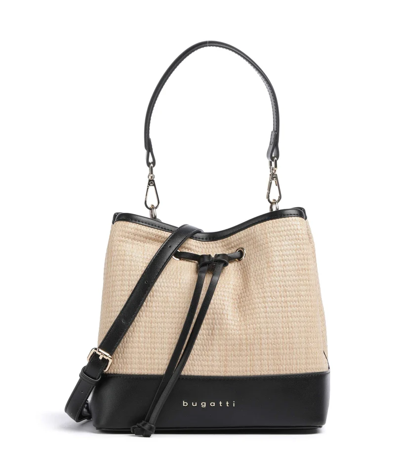 Bugatti Isa Bucket bolso de mano beige
