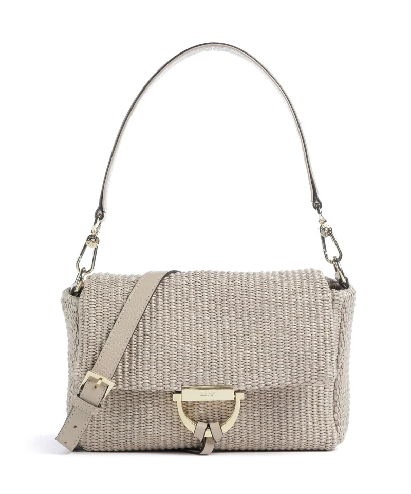 Abro Raffia Classica Temi Bolso de hombro sahara