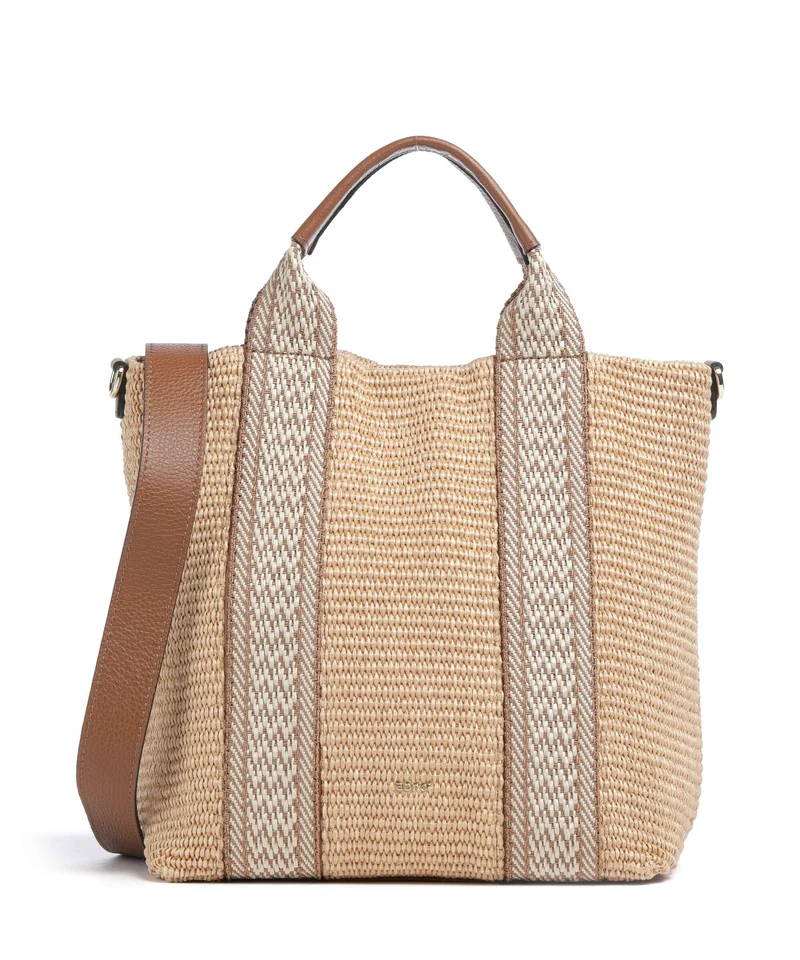 Abro Raffia Kaia Bolso de mano natural