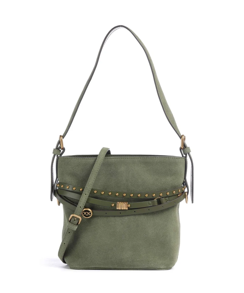 Pinko Belt Mini Bucket bolso de mano oliva capulet/antique gold