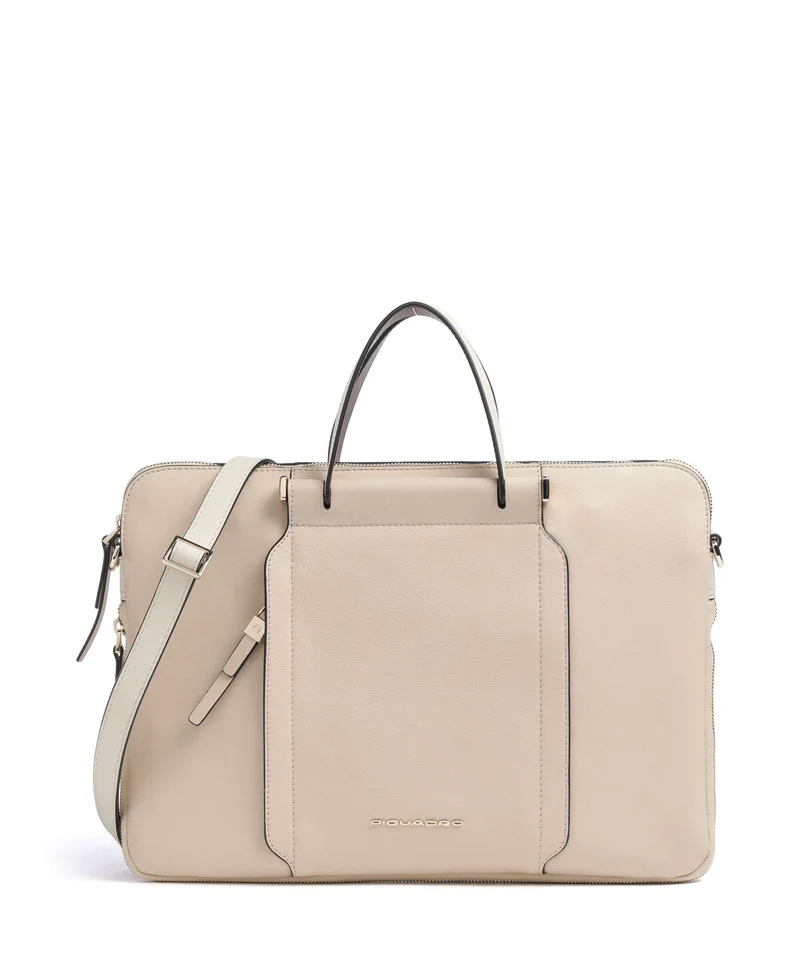 Piquadro Circle Maletín beige/cuoio