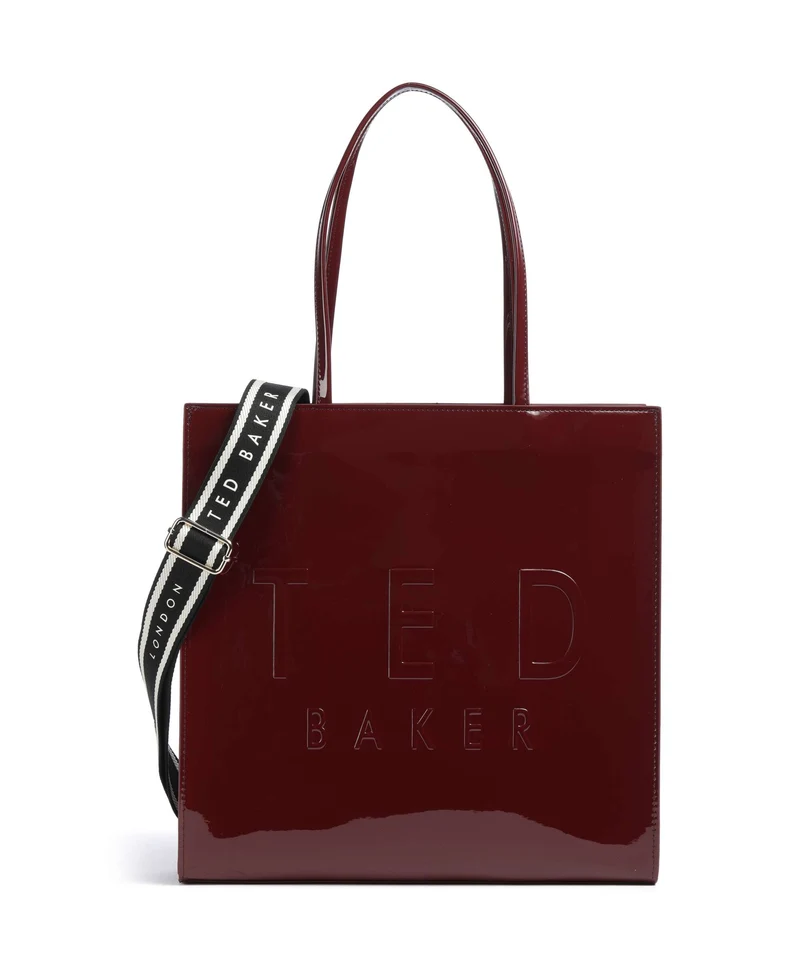 Ted Baker Iconny Bolsa shopping oxblood