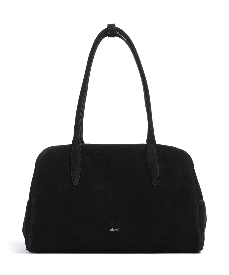 Abro Suede Amara Bolso de hombro black/nickel