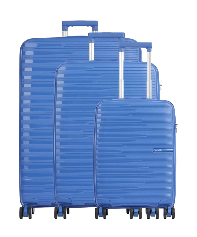 Travelite Pacific Juego de maletas (4 ruedas) blue