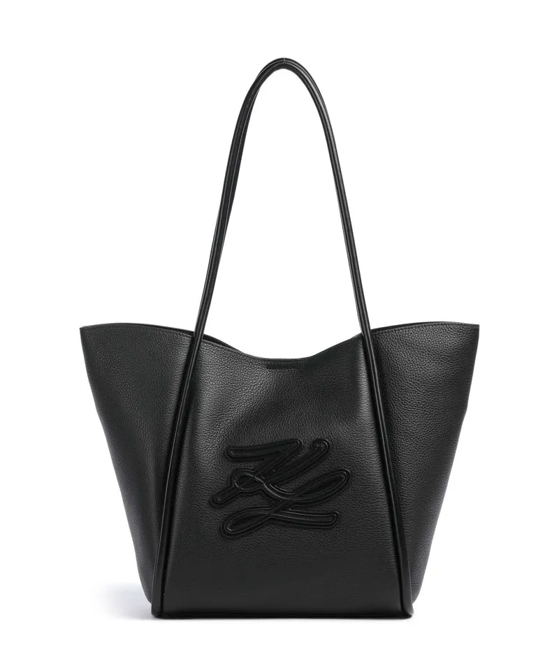 Karl Lagerfeld K/Autograph Medium Bolsa shopping black/nickel