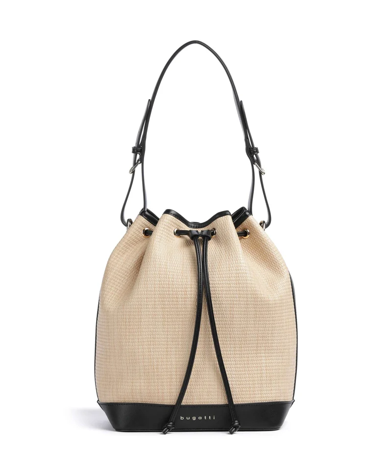 Bugatti Isa Bucket bolso de mano beige