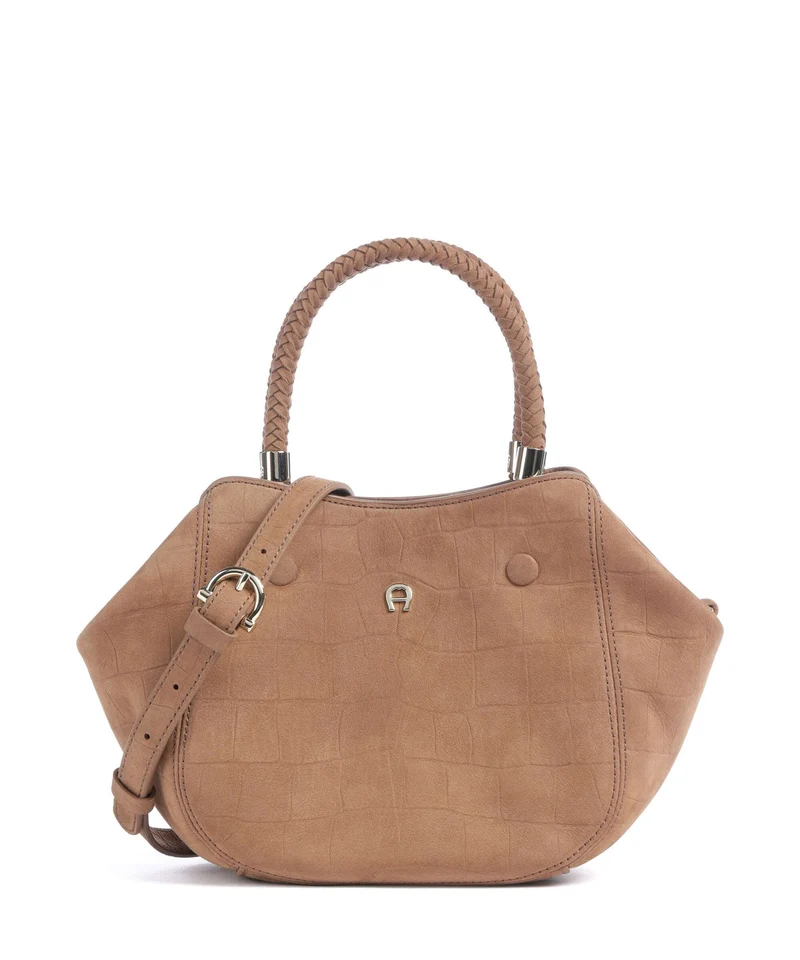Aigner Carré Soft S Bolso de mano saddle brown