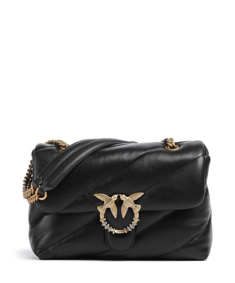 Pinko Love Puff Classic New Buckle Bolso de hombro nero/antique gold