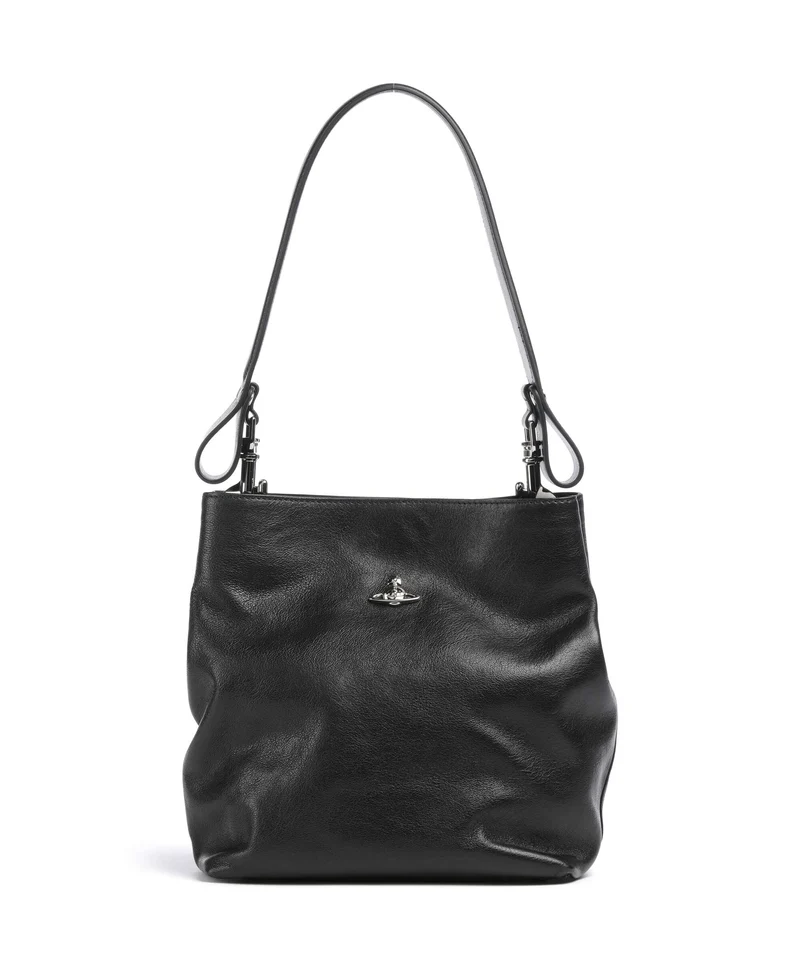 Vivienne Westwood Lottie Supple Small Bolso de hobo black