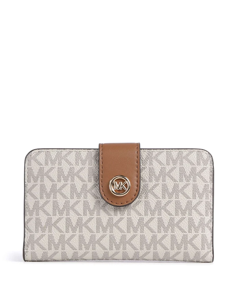 Michael Kors MK Pop Charm Medium Monedero vanilla/acrn