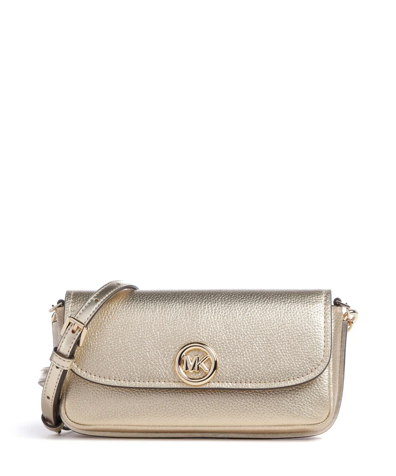 Michael Kors Nolita Small Bandolera pale gold