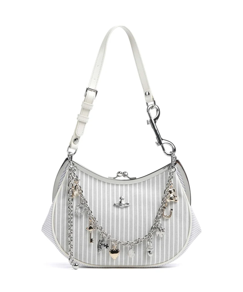 Vivienne Westwood Charm Frame Classic Oxford Shirt Bolso de hombro multi