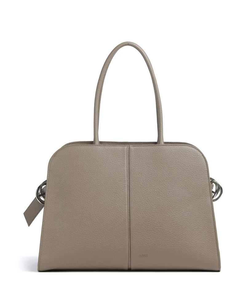 BOSS Clarice Bolsa shopping brown overflow
