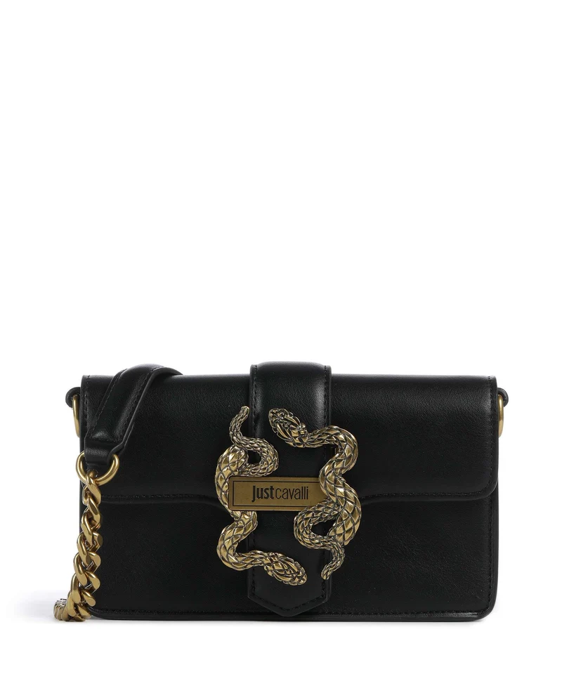 Just Cavalli Iconic Snakes Bandolera black