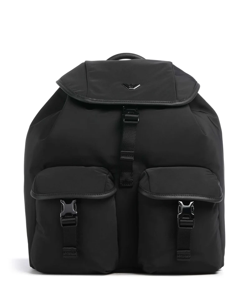 Emporio Armani Nylon Recycled Mochila black beauty