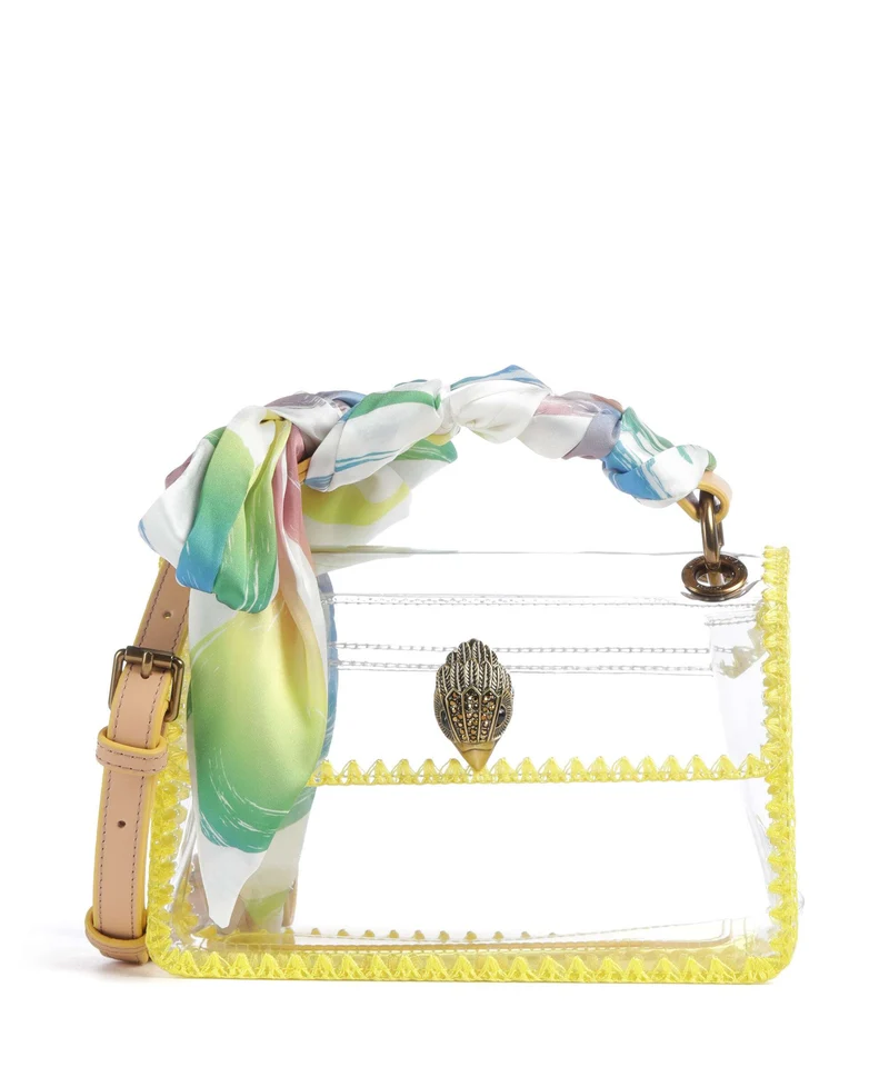 Kurt Geiger Kensington Vinyl Mini Bandolera yellow