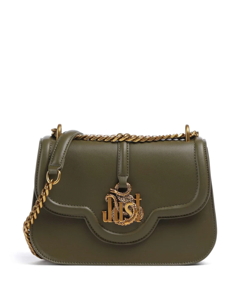 Just Cavalli Just Snake Bolso de hombro fir green