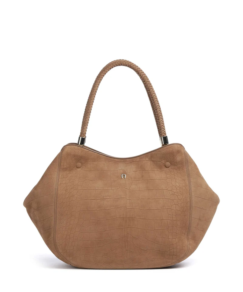 Aigner Carré Soft L Bolsa shopping saddle brown