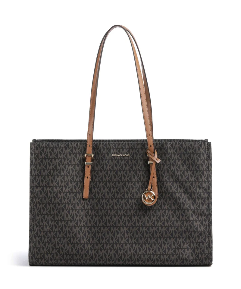 Michael Kors Zadie Large Bolsa shopping brown/acorn