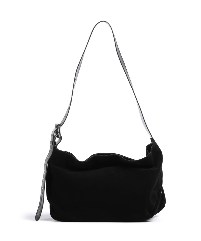 Vivienne Westwood Maxime Suede Medium Bolso de hobo black