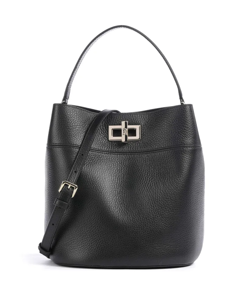 Furla Amelia M Bucket bolso de mano nero