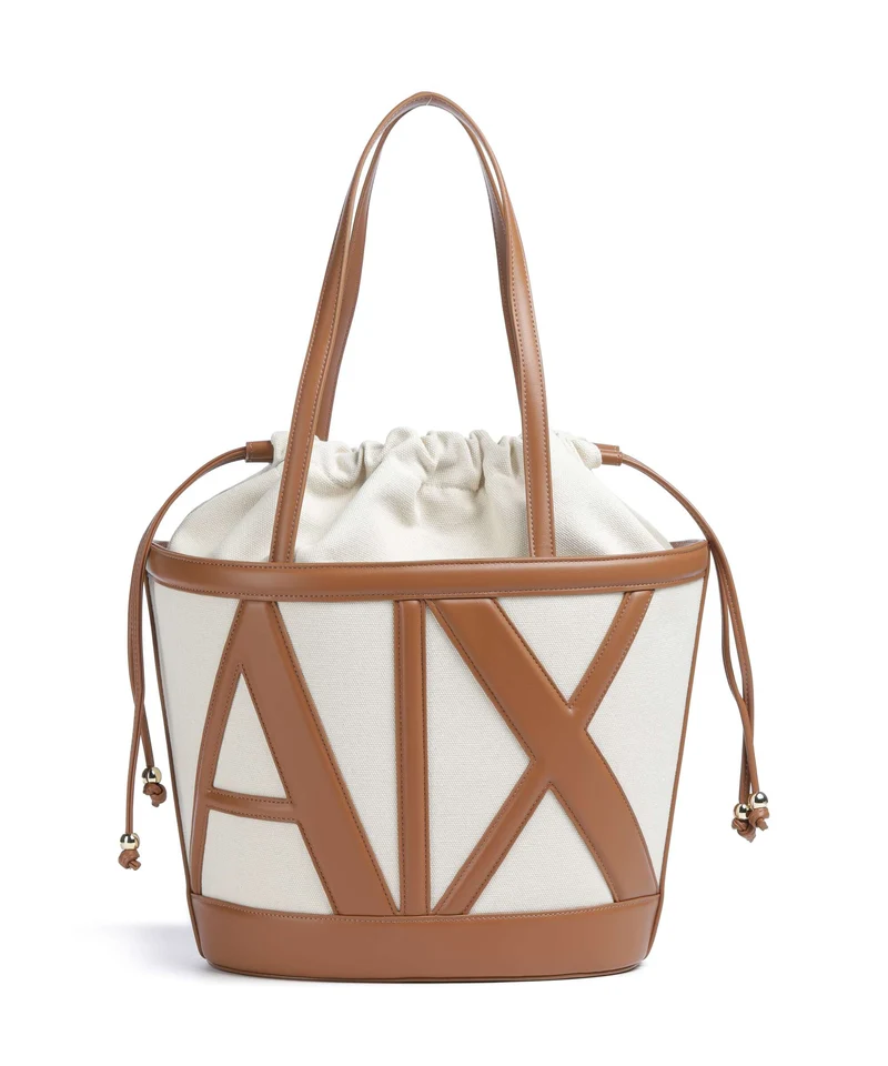 Armani Exchange Marisol Bucket bolso de mano natural/saline clay