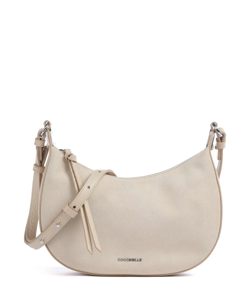 Coccinelle Fujiko Suede Bandolera sandshell