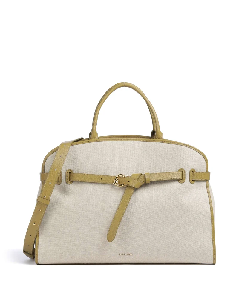 Coccinelle Sabine Canvas Bolso de mano natural/seagrass