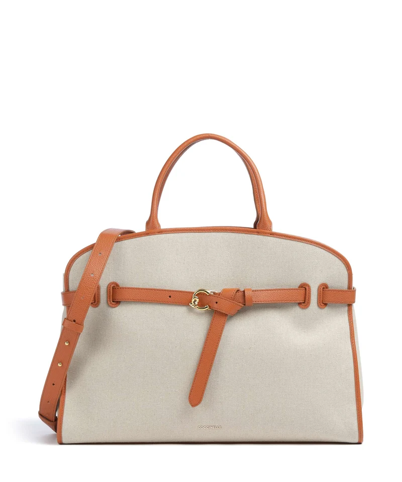 Coccinelle Sabine Canvas Bolso de mano natural/crab