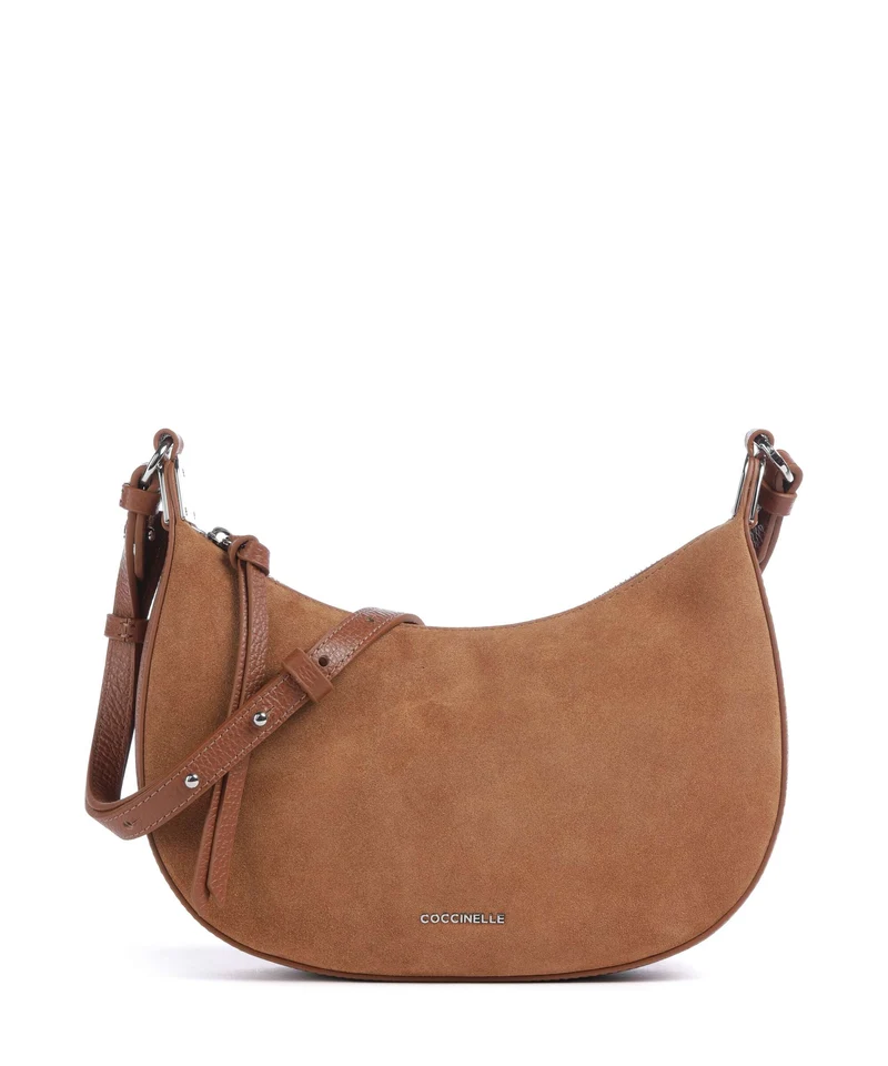 Coccinelle Fujiko Suede Bandolera cognac