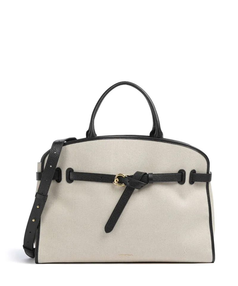 Coccinelle Sabine Canvas Bolso de mano natural/noir