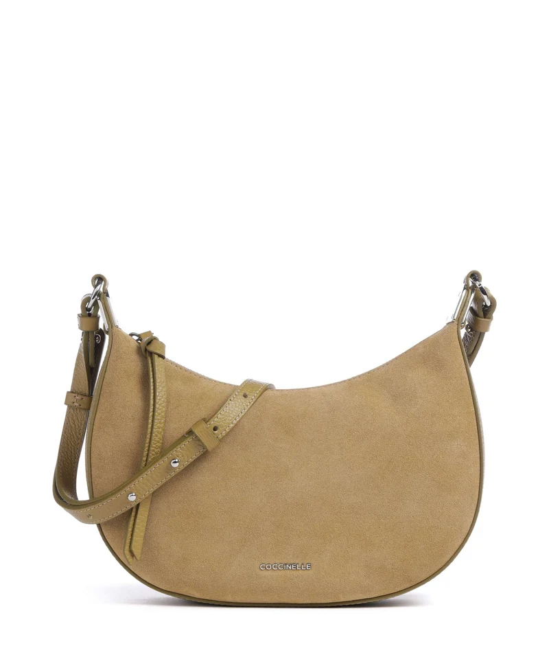 Coccinelle Fujiko Suede Bandolera seagrass