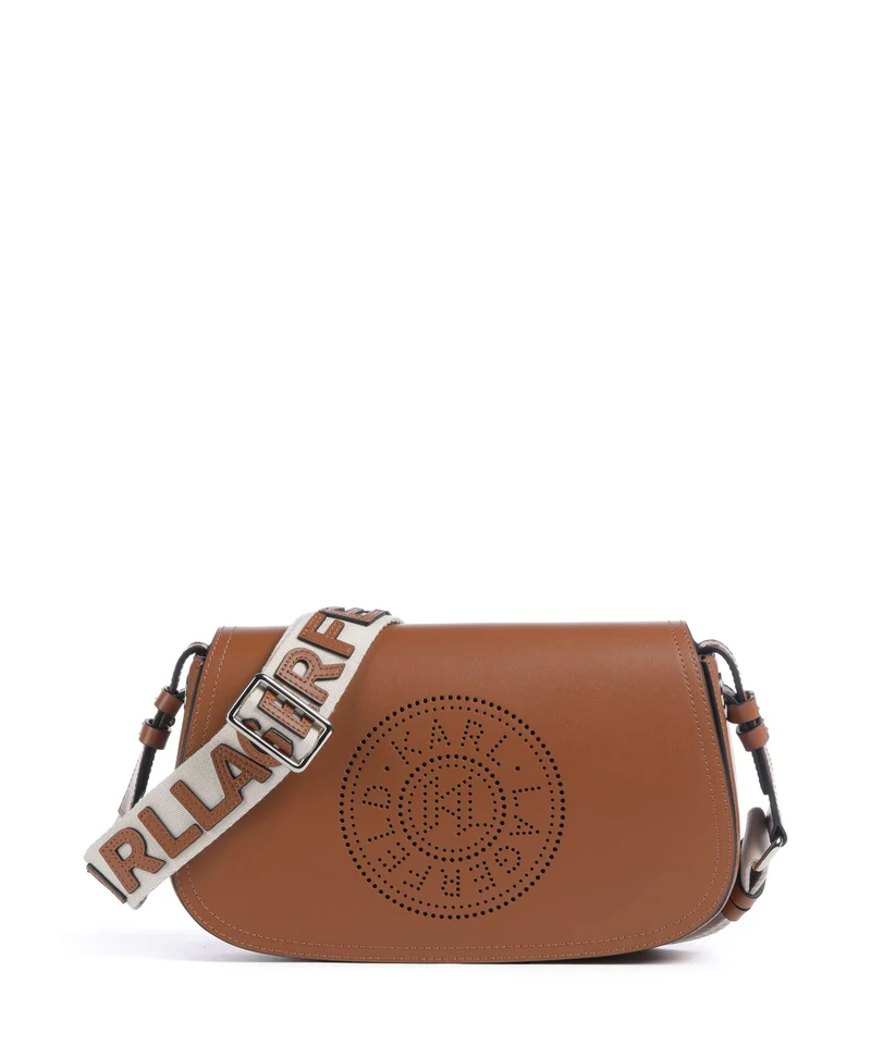 Karl Lagerfeld K/Circle Bandolera dark tan