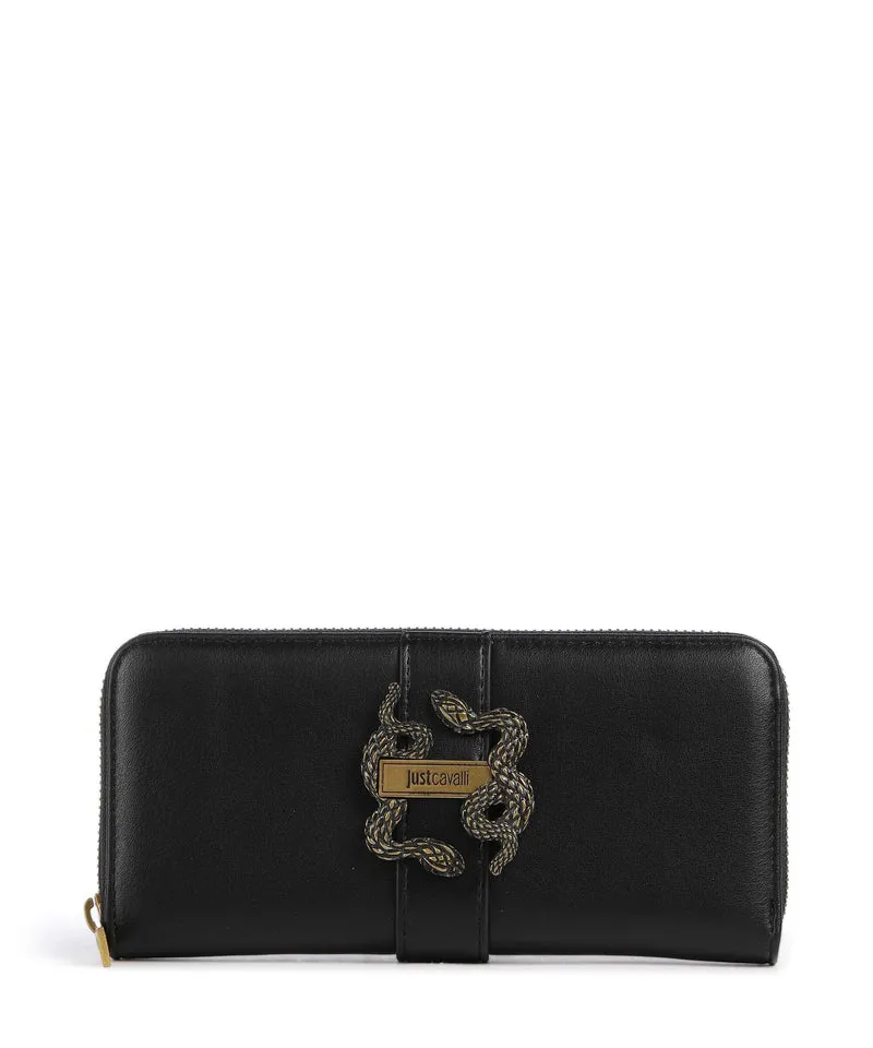 Just Cavalli Iconic Snakes Monedero black