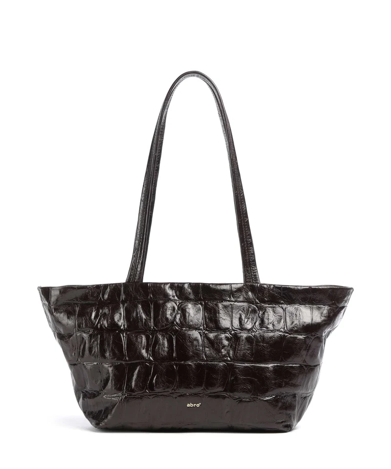 Abro Maxxi Cocco Alba Bolsa shopping dark brown