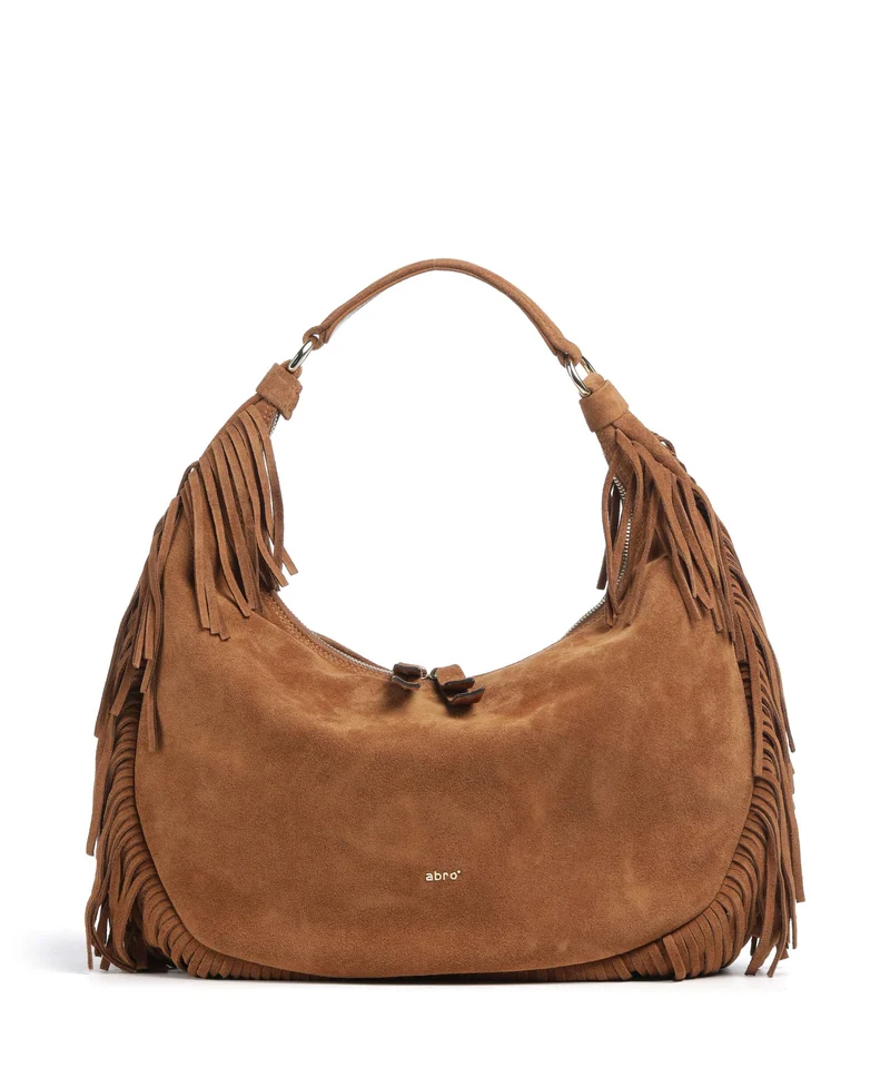 Abro Suede Nana Bolso de hobo cuoio