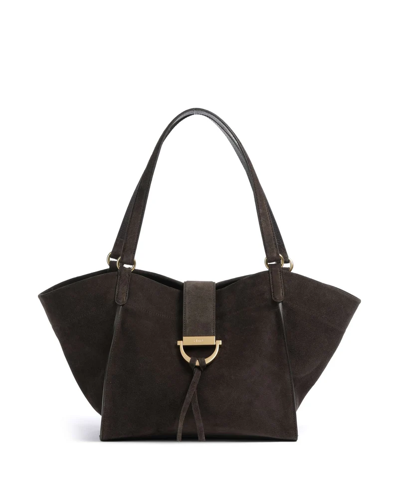 Abro Suede Temi Bolsa shopping dark brown